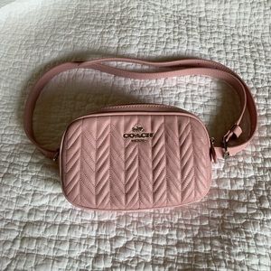 🔥LOWEST PRICE🔥Coach belt bag Quilted pink